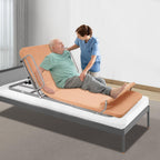 Electric Lifting Backrest for Bed, Adjustable Bed Rest Help Elderly Get up Easily, Sit-up Back Rest Chair for Neck Lumbar Back Support, Medical Pillow Lifter w/Wired Controller