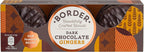 Border Biscuits, Dark Chocolate Gingers, 150g (Pack of 6)