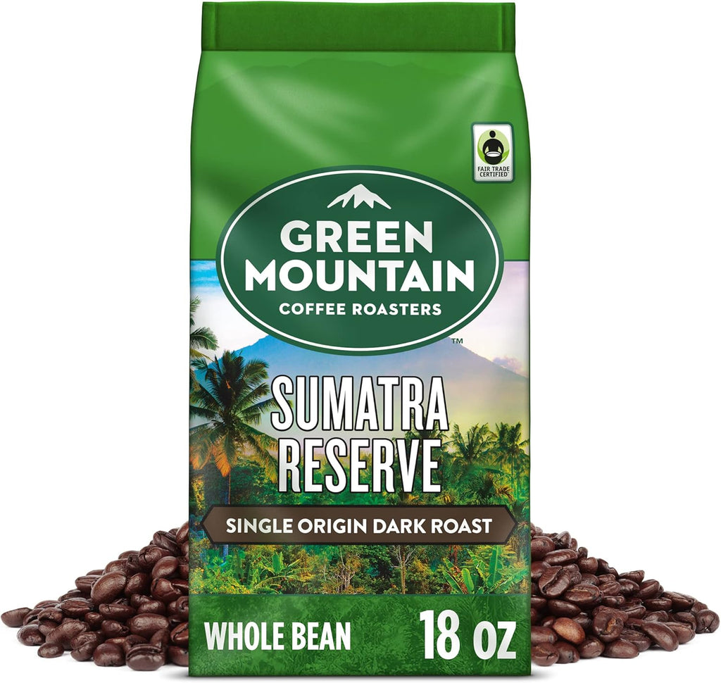 Green Mountain Coffee Roasters Sumatra Reserve, Whole Bean Coffee, Bagged 18 oz