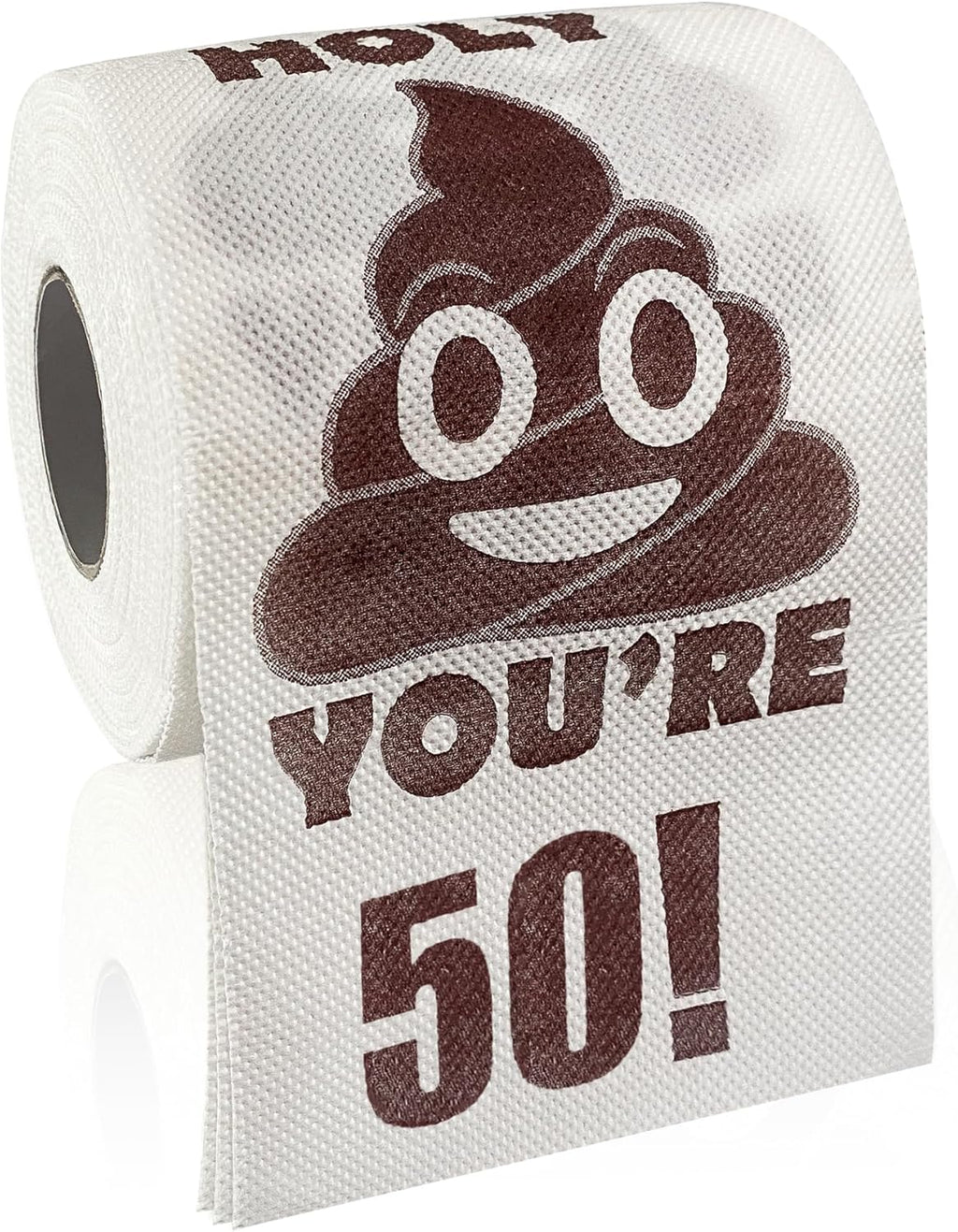 50th Birthday Decorations for Men Women, 50 Year Old Gifts Ideas for Him Her, Funny Prank Toilet Paper Roll, You're 50 Printed Bathroom Toilet Themed Table Decor, Cheers to 50 Bday Party Supplies