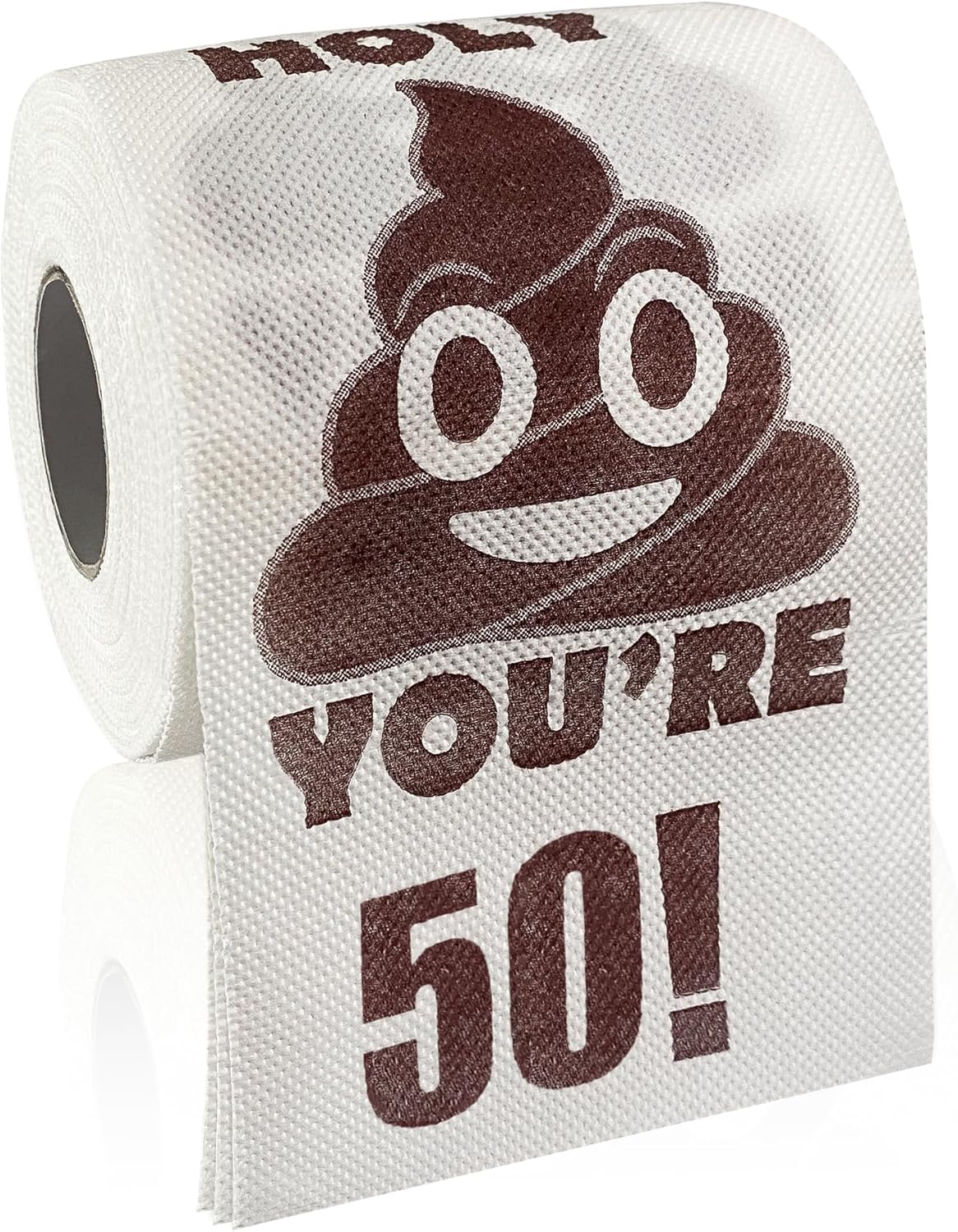 50th Birthday Decorations for Men Women, 50 Year Old Gifts Ideas for Him Her, Funny Prank Toilet Paper Roll, You're 50 Printed Bathroom Toilet Themed Table Decor, Cheers to 50 Bday Party Supplies