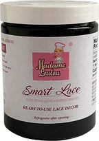 Madame Loulou Smart Lace 10oz Ready-to-use, edible cake lace - 284g (Black)