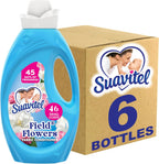 Suavitel Fabric Conditioner, Fabric Softener, 45 Days of Freshness, HE Compatible, 46 Small Loads, Field Flowers Scent, 46 fl oz