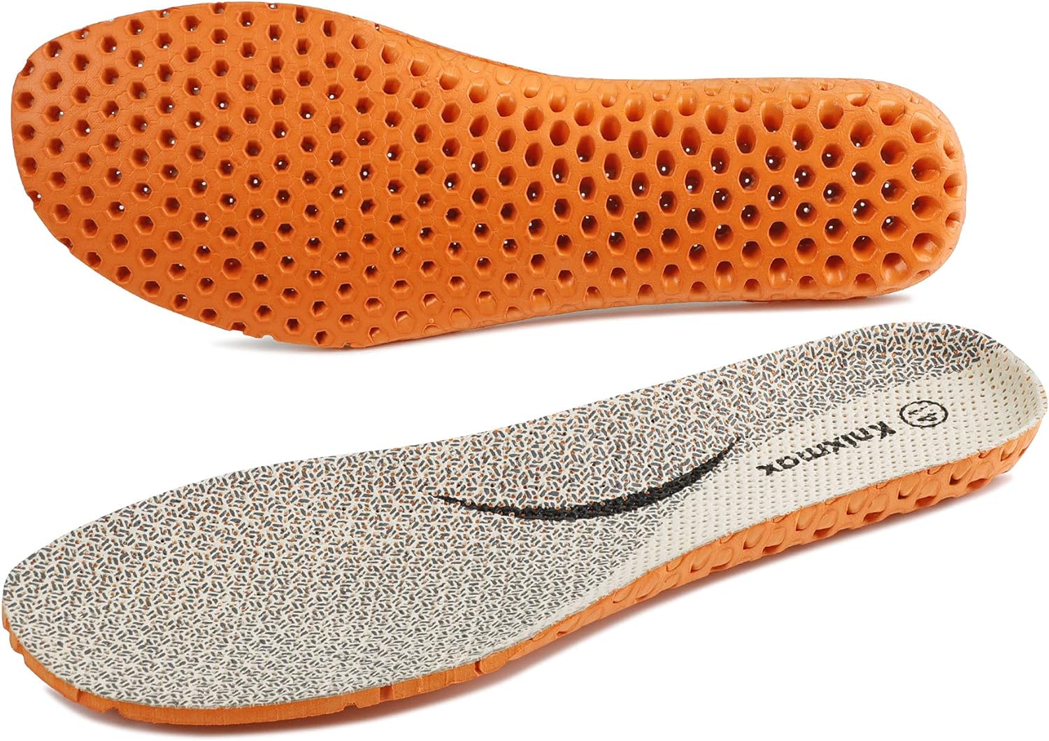 Knixmax Men's Sport Shoe Insoles Orthotic Inserts with Arch Support Breathable Cushioning Shoe Pads Relieve Foot Pain Water Sandals Insoles Beige EU 45