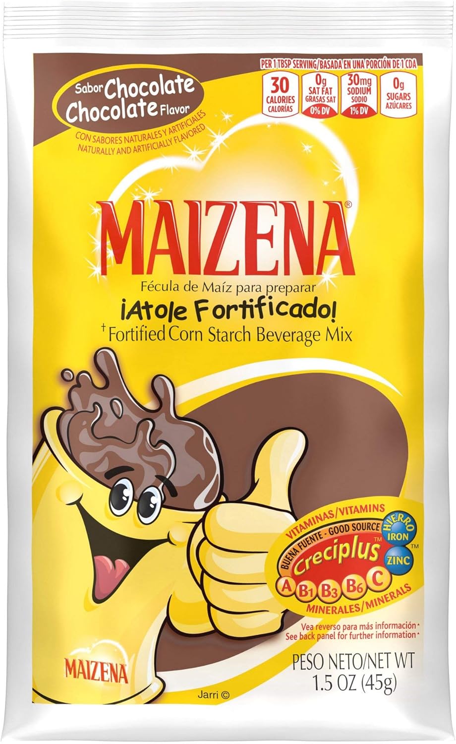 Maizena Fortified Corn Starch Beverage Mix (Pack of 10) (Chocolate)