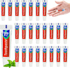 50 Tubes Travel Size Toothpaste in Bulk, Mini Small Toothpaste Mint Flavor Toothpastes for Guests Homeless Hotel Charity Toiletries Camping, 0.176oz/5g
