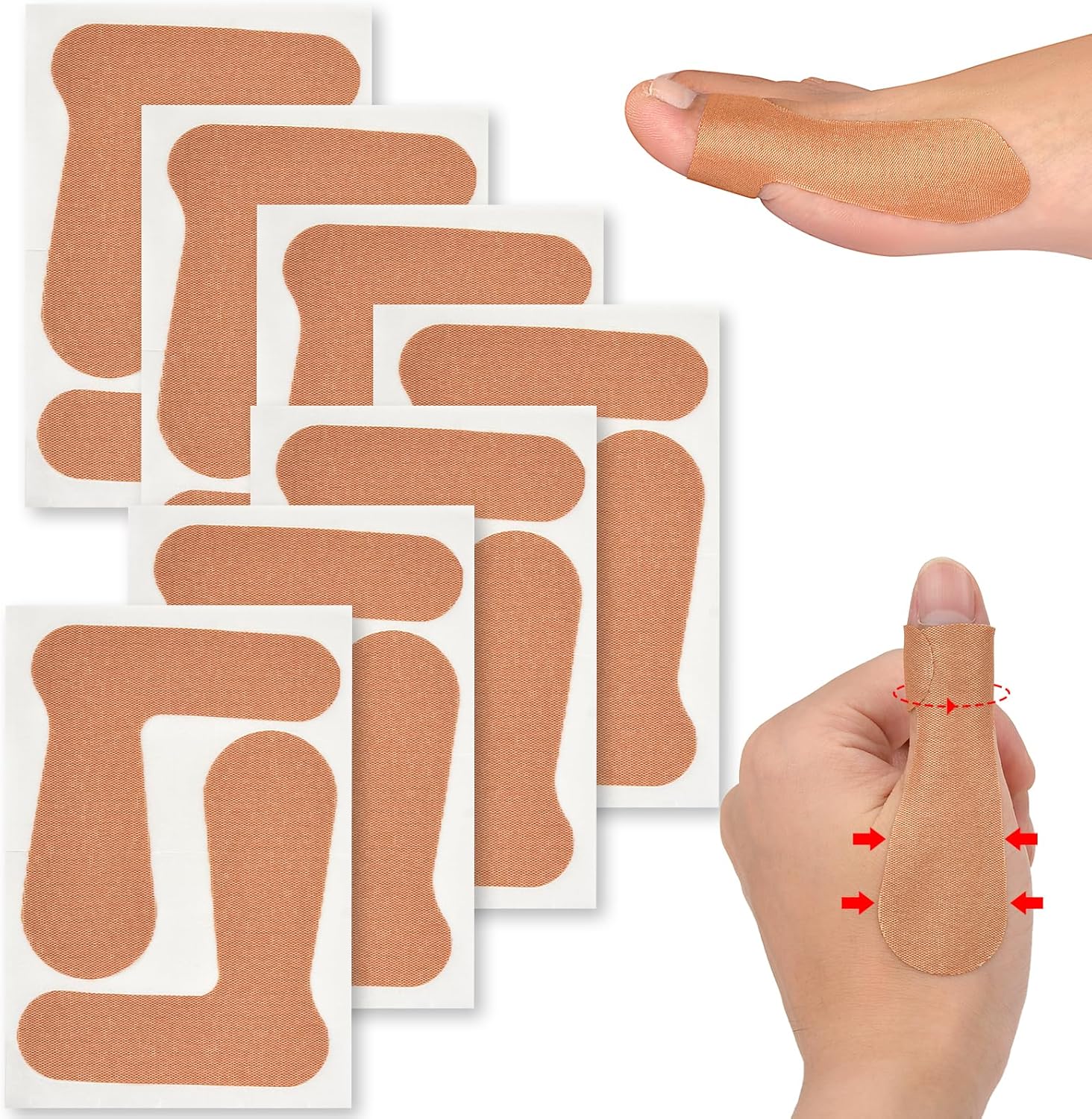 Thumb Support Tape for Arthritis 14 Sheet (28 PCS) - Self Adhesive Thumb Protecting Straps, Elastic Thumb Pain Relieving Patch for Sport Housework Joint Support