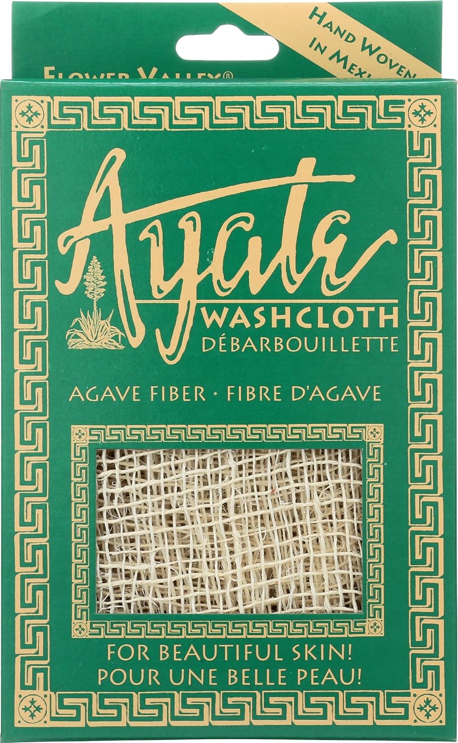 Ayate Washcloth, Face & Body Exfoliating Wash Cloth for Shower, Body Loofah Alternative, Scrub Towel, Resists Mold, Made from Agave Fiber