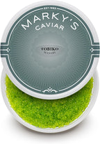 MARKY'S Wasabi Tobiko Flying Fish Roe - 8 oz / 227 g - Sushi Grade Caviar