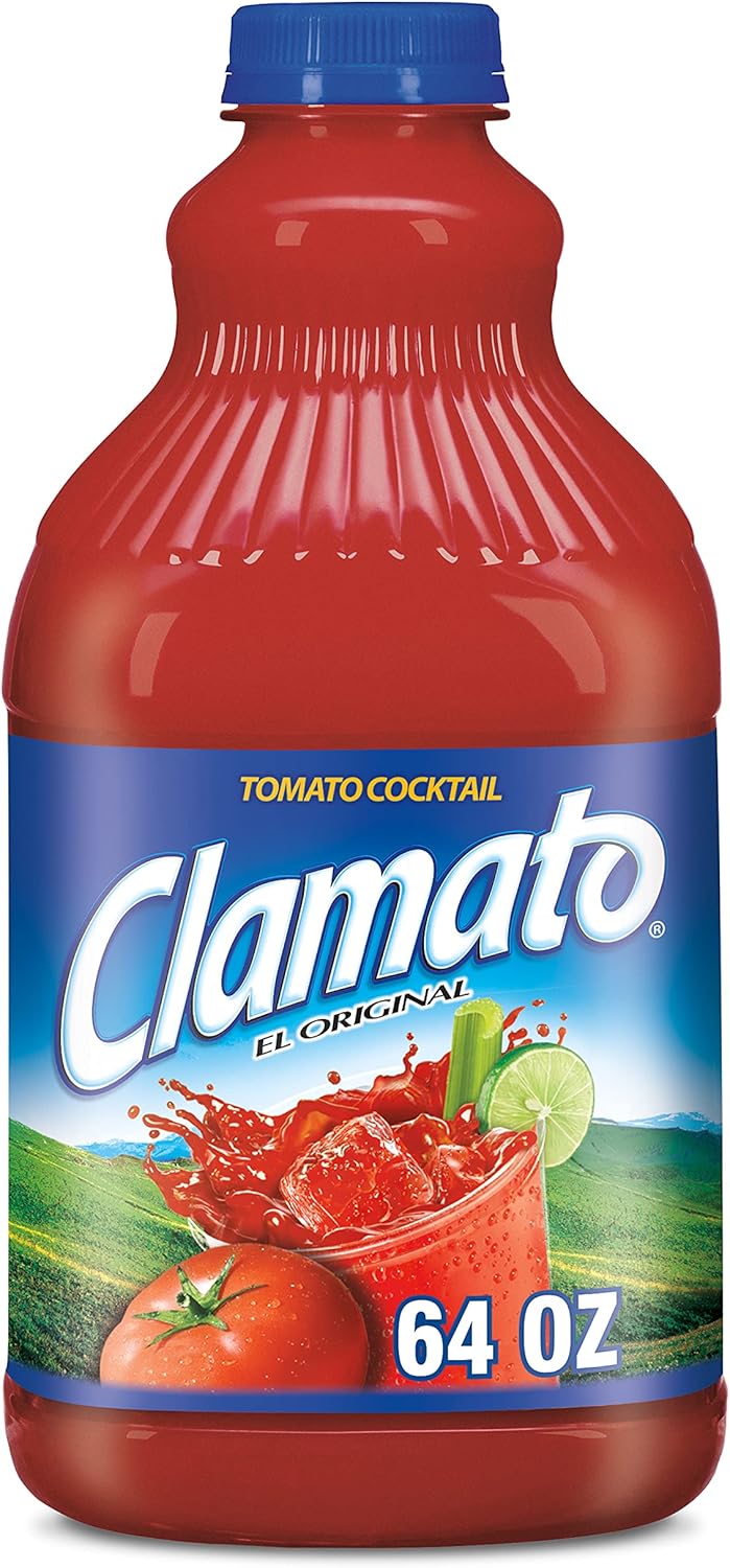 Clamato Original Tomato Cocktail, 64 fl oz bottles (Pack of 8)
