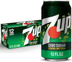 Zero Sugar 7-Up Soda, 12 Oz., Pack of 12