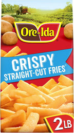 Ore-Ida Crispy Straight-Cut Fries French Fried Potatoes, 32 oz Bag