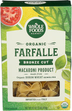 Whole Foods Market, Organic Farfalle, 16 Ounce