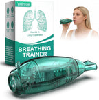 Breathing Exercise Device, Non-Measuring Exerciser & Portable Lung Exerciser with Adjustable Resistance Flutter Valve, Respiratory Muscle Trainer for Mucus Clearance & Better Breathing