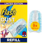 Flash Dust Magnet Duster Sunkissed Refills 9X, Traps and Locks 3X More Dust and Hair Vs Traditional Feather Duster
