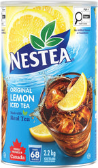 Nestea Original Canadian Lemon Iced Tea Mix Jumbo Can 2.2 Kilogram 122 Servings Imported from Canada