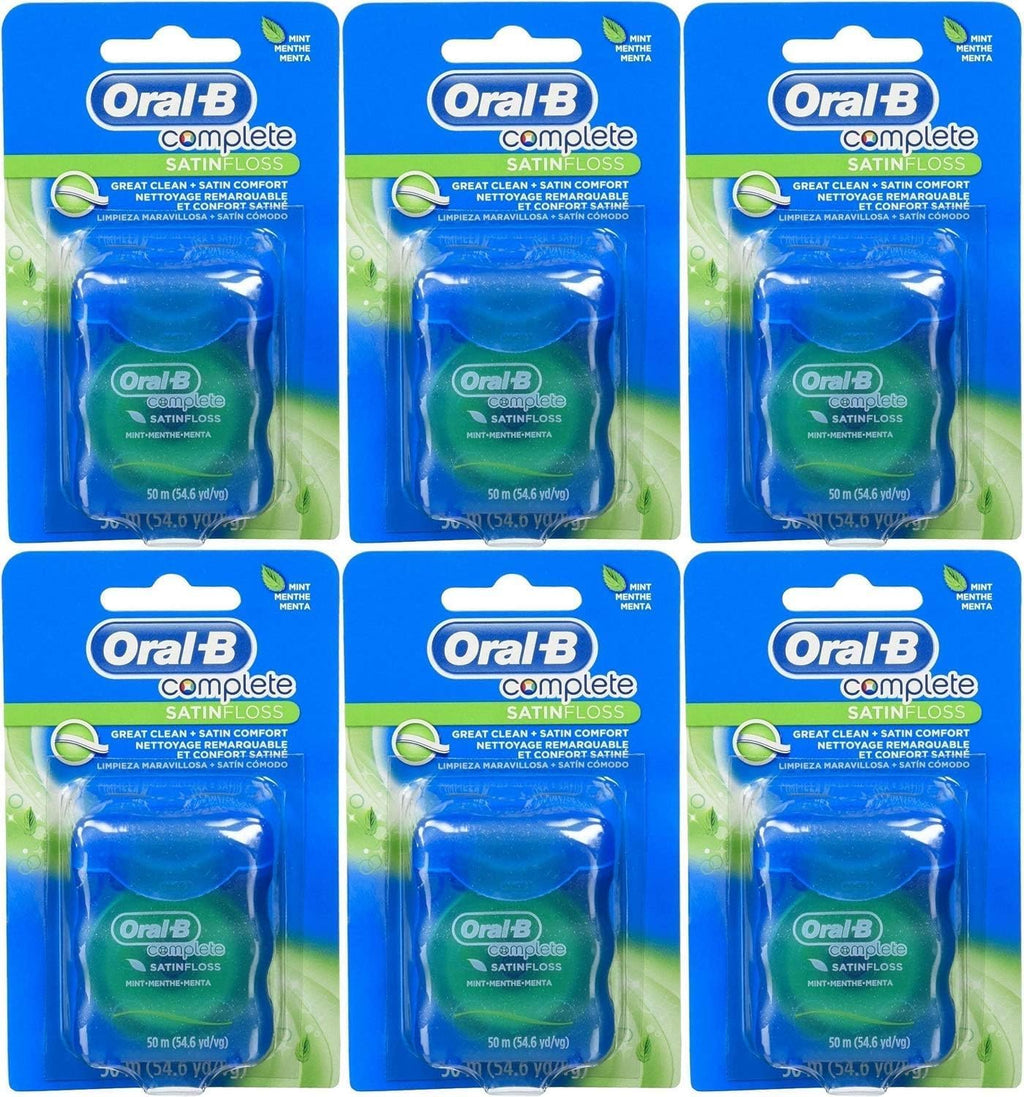Oral-B 54 Yards Floss Satin Mint (6 Pieces)