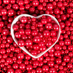 Edible Red Pearl Sprinkles,130g,Edible Pearl Sugar Sprinkles,Baking Edible Cake Decorations,Cupcake Toppers,Cookie Decorating,Donuts Ice Cream Toppings,Wedding Birthday Party Mother's Day Supplies