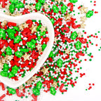 Christmas Sprinkles, Edible Christmas Sugar Sprinkles for Cake Decorating, Cupcake, Cookies, Baking Cake Topper Decorations, Holiday Party Supplies, Cane, Star, Tree, 180g/ 6.35oz