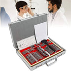 104pcs Professional Optometry Eye Equipment,Optical Trial Lens Frame Set,Ophthalmic Instrument Optical Trial Lens Set,w/Metal Rim Aluminum Case+Free Trial Frame