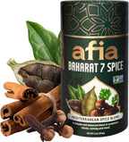 Afia - Baharat Spice Blend | Baharat 7 Spice Mix for Kofta, Kebab, Grilled Meat Seasoning | Premium Seasoning with Top Notes of Cinnamon and Clove (1pk, 2.1oz)