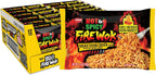 Nissin Fire Wok, Torched Teriyaki Chicken, Hot & Spicy Chile Infused Asian Noodles, 3.10 Ounce (Pack of 12)
