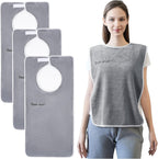 3 Pack Adult Bibs, Microfiber Super Soft Eating Cloth for Adults, Disabled, Adjustable, Dining Clothing Protector