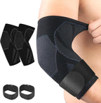 Arm Guards & Elbow Compression Sleeve (1 Pair)，Tennis Elbow Braces for Tendonitis and Tennis Elbow，Arm Supports Sleeves golfer，tennis elbow relief for women & men,elbow sleeve for weightlifting