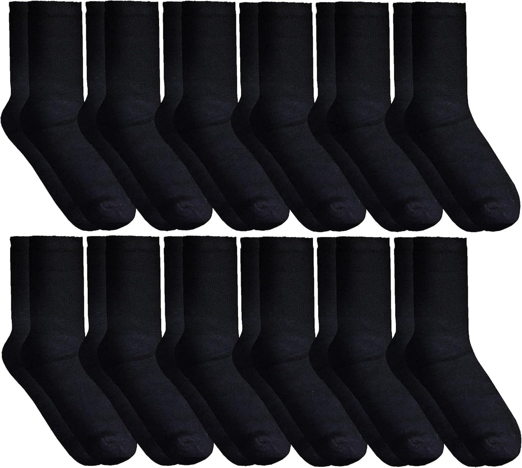 Yacht & Smith Women's Diabetic Neuropathy Edema Socks, Cotton Crew, Medical Sock
