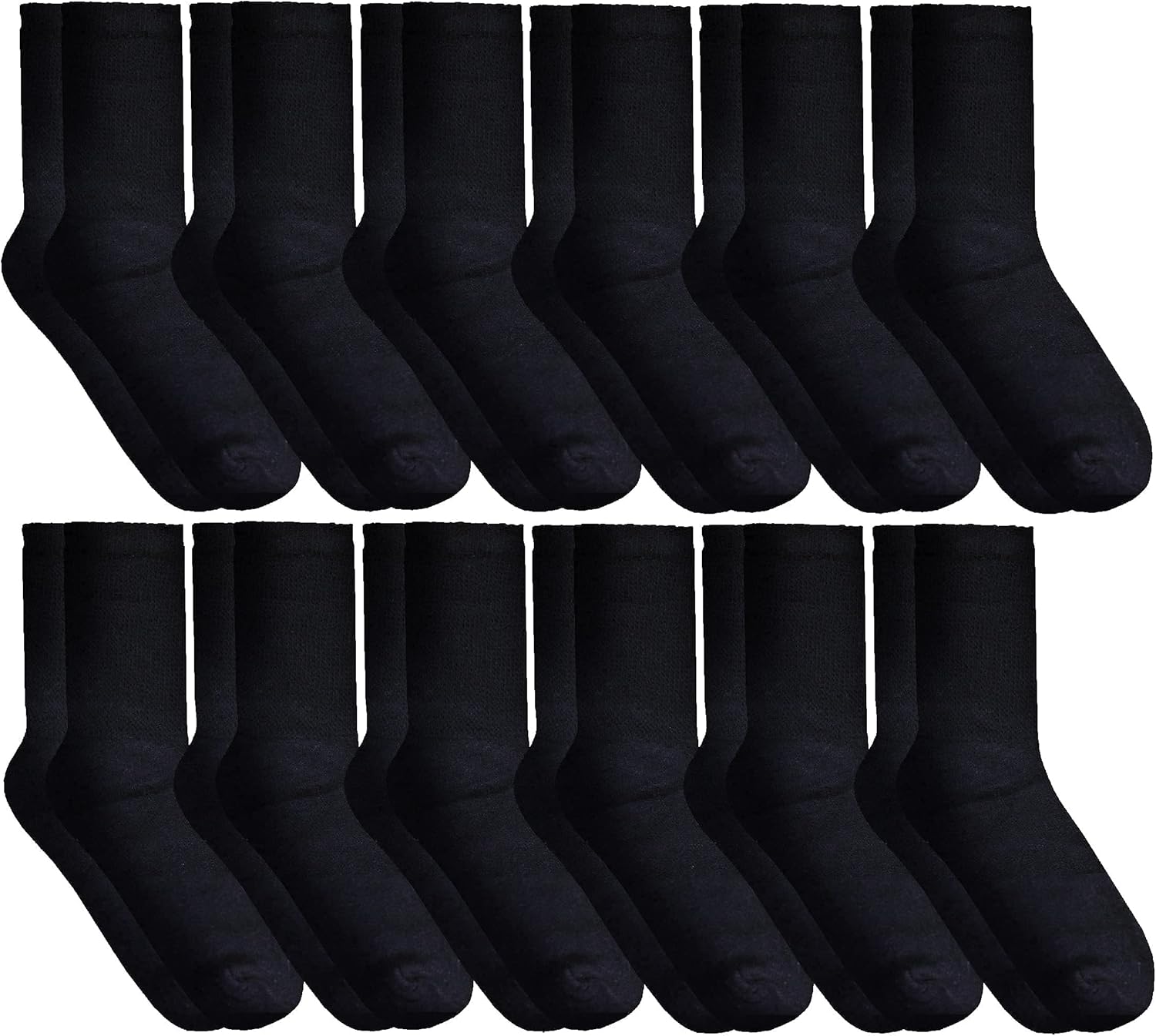 Yacht & Smith Women's Diabetic Neuropathy Edema Socks, Cotton Crew, Medical Sock