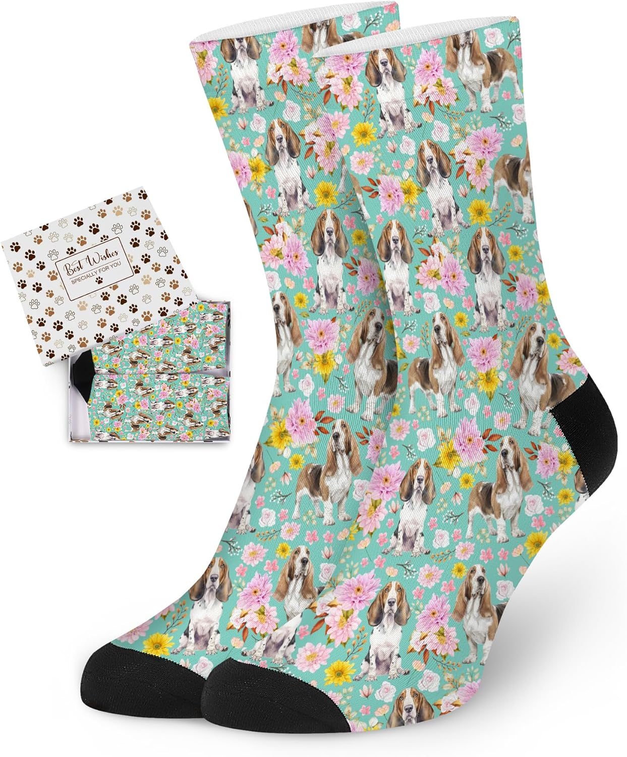 Dogs Socks for Women, Dog Lover Gifts for Women, Funny Novelty Soft Comfort Socks, Gift for Dog Mom