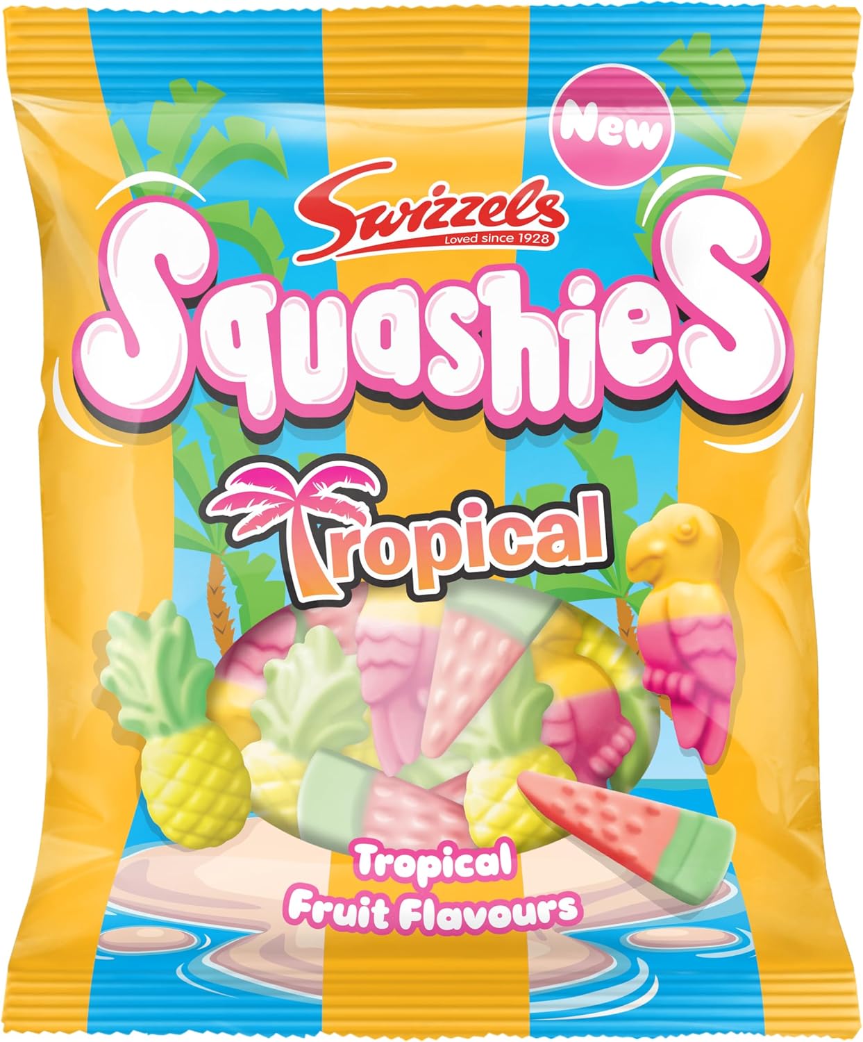 Swizzels Squashies Drumstick Tropical 100G (Pack of 1)