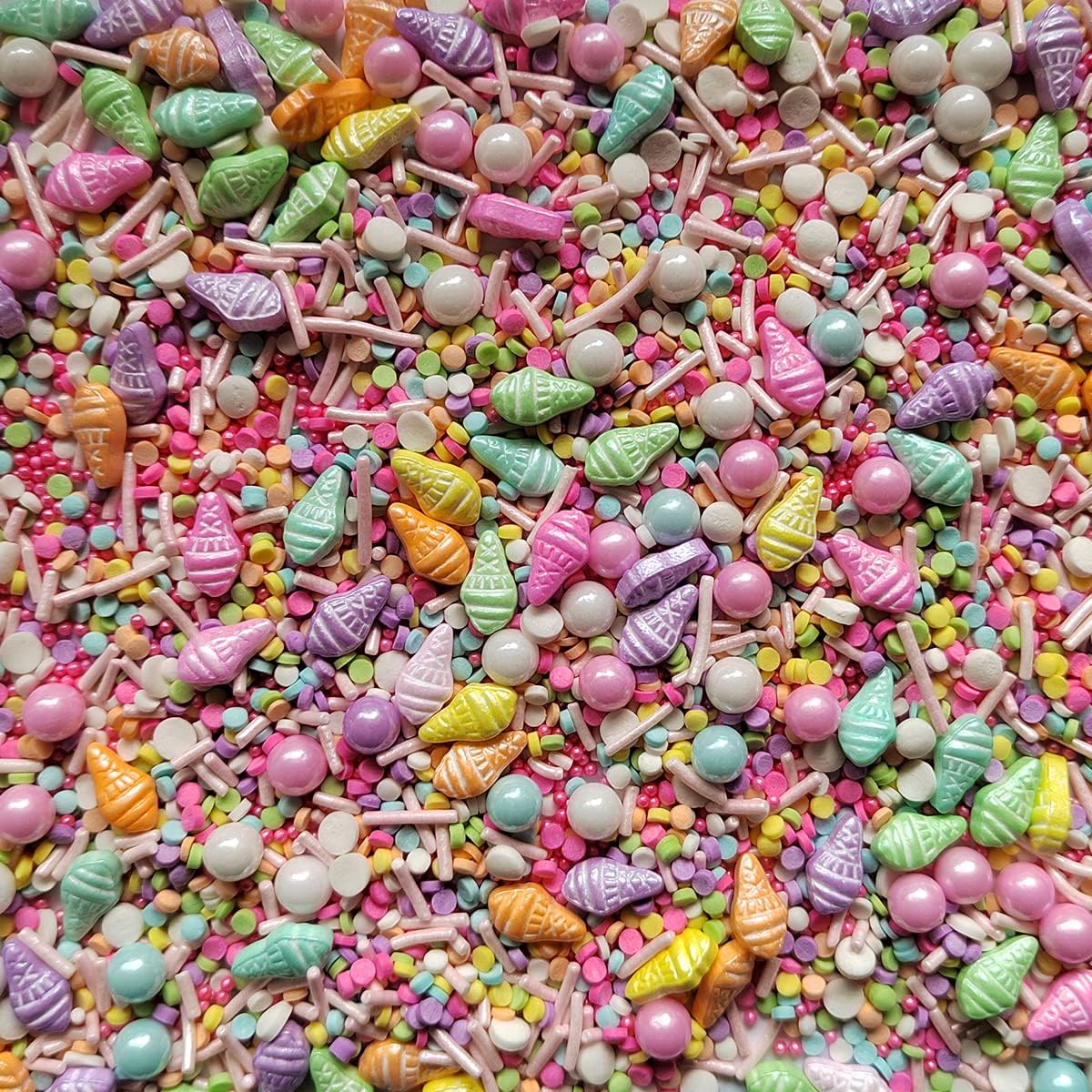 Homankit Summer Multicolor Sprinkles Ice Cream Sprinkles Candy Baking Edible Cake Cupcake Toppers Cookie Dessert Decorations Birthday Party Supplies 3.35 Ounce