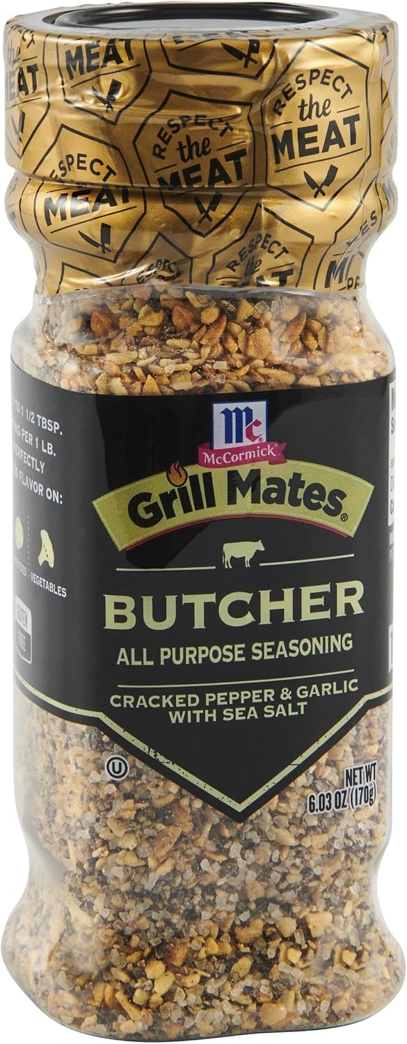 McCormick Grill Mates Cracked Pepper & Garlic Grilling Seasoning, 6.03 oz