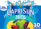 Capri Sun Pacific Cooler Mixed Fruit Flavored Juice Drink Blend, 10 ct Box, 6 fl oz Pouches