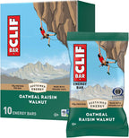 CLIF BAR - Energy Protein Bars - Oatmeal Raisin Walnut - Made with Organic Oats - Energy Bars - Non-GMO - (10 Pack)