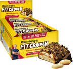 FITCRUNCH Snack Size Protein Bars, 6-Layer Baked Bar, 3g of Sugar, Gluten Free & Soft Cake Core (9 Bars, Chocolate Peanut Butter)