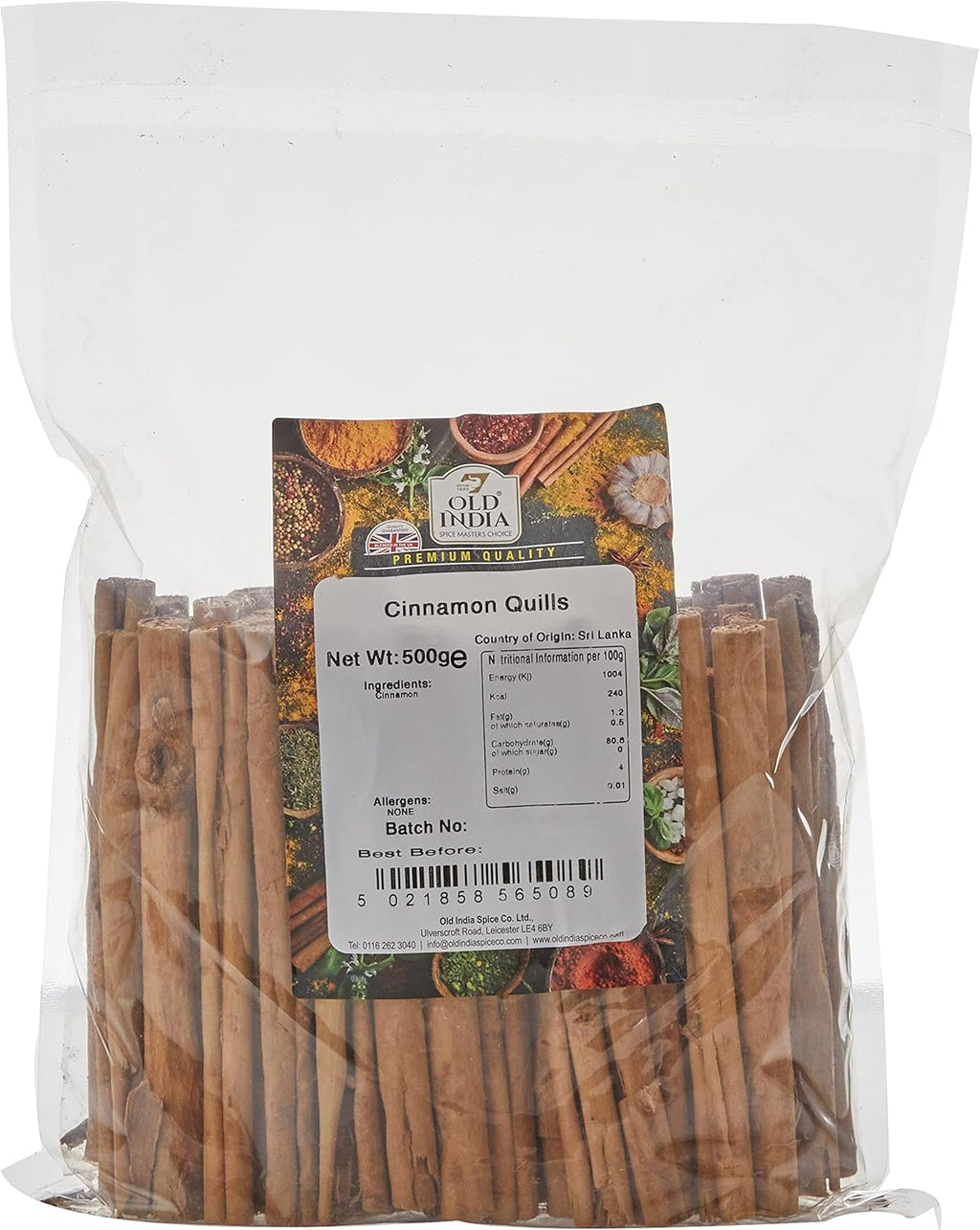 Old India Cinnamon Quills 500 g