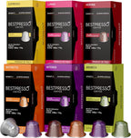 Bestpresso Coffee for Nespresso Original Machine 120 pods Certified Genuine Espresso Variety Pack Pods Compatible with Nespresso Original