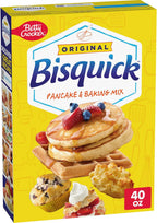 Betty Crocker Bisquick Pancake and Baking Mix, Original, Makes About 60 Pancakes, 40 oz
