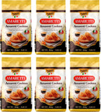 Sanniti Amaretti Italian Cookies, 8.8 oz | Classic Crisp Amaretti Biscuits | Authentic Italian Almond Flavor | Traditional Crunchy Cookie for Coffee, Tea & Desserts [Pack of 6]