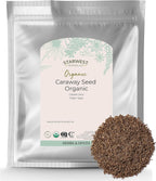 Starwest Botanicals Caraway Seed Organic - Seasoning Spice for Rye Bread, Sauerkraut, Harissa, Pickling, Baking & Cooking, Whole Caraway Seeds, Certified Kosher, Non-GMO - Bulk 1 lb Bag
