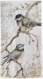 IHR 3-Ply Paper Napkins, 16-Count Guest Size, Happy Little Titmice