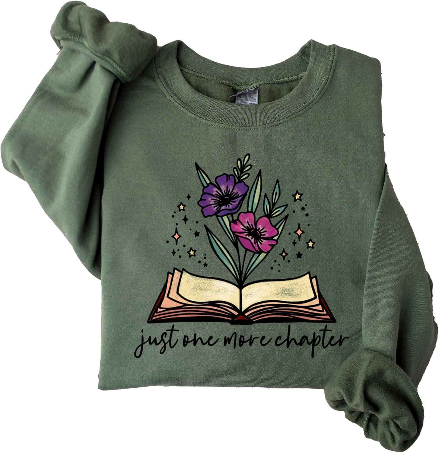 One More Chapter Sweatshirt, Book Lover Crewneck, Book Nerd Gift, Librarian Shirt, Read Shirt, Reading Tee