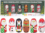 Mini Chocolatey Christmas Characters, Individually Foil Wrapped Pieces, Stocking Stuffer Candy, 1.38 Ounces