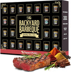 22-Spice Grilling Seasoning Gift Set for Men - All-Natural Non-GMO Rubs & Seasonings for BBQ, Steak, Chicken, Seafood - Spice Kit for Dad, Husband - Father's Day, Christmas, Holiday Gift - PepperMate