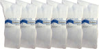 Yacht & Smith 6 Pairs Men’s Value Pack of Ring Spun Cotton Crew Diabetic Nephropathy Socks
