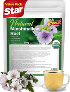 Premium Marshmallow Root (1.1 lbs / 500g) - High Mucilage Cut & Sifted Loose Leaf Herb - 100% Natural Dried Althaea Officinalis - Naturally Gluten-Free & Caffeine-Free - Non-GMO Bulk Value Size