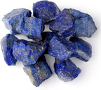 LAIDANLA Lapis Lazuli 2" Natural Rough Stones Crystal Large Raw Crystals Bulk Healing Gemstones for Reiki Healing Tumbling Fountain Rocks Wire Wrapping Decoration 4PCS 0.55lb