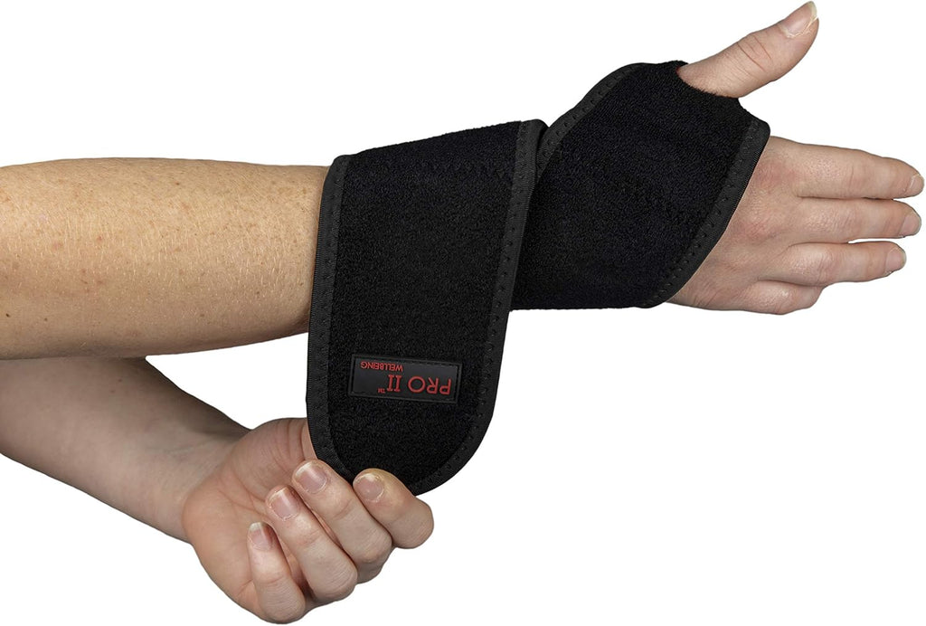 PRO 11 WELLBEING Infrared Self Heating Wrap Around Wrist Brace for Treatment of Arthritis, RSI, CTS, Sprains and Strains